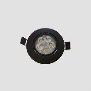 AA 인테리어 LED 일체형 3인치 매입등 (블랙)