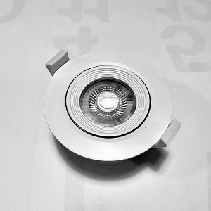정품) 우리조명 장수램프 다운라이트 LED 회전형 매입등 3인치 7와트 MR16 안전기일체형 타공 지름90 전구